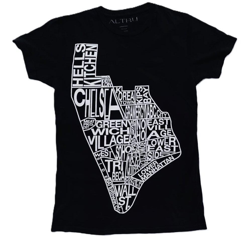 Altru (Rare) New York / Manhattan Neighborhoods T-Shirt